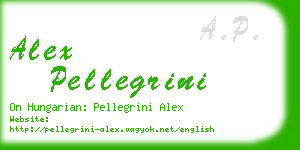 alex pellegrini business card